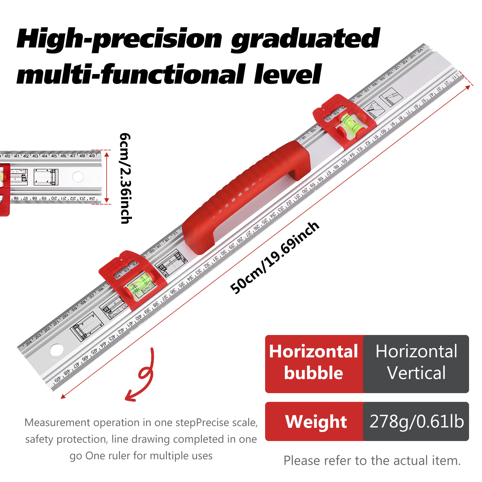 Aluminum Level Ruler Sliding G - Home Improvement Mark review and price
