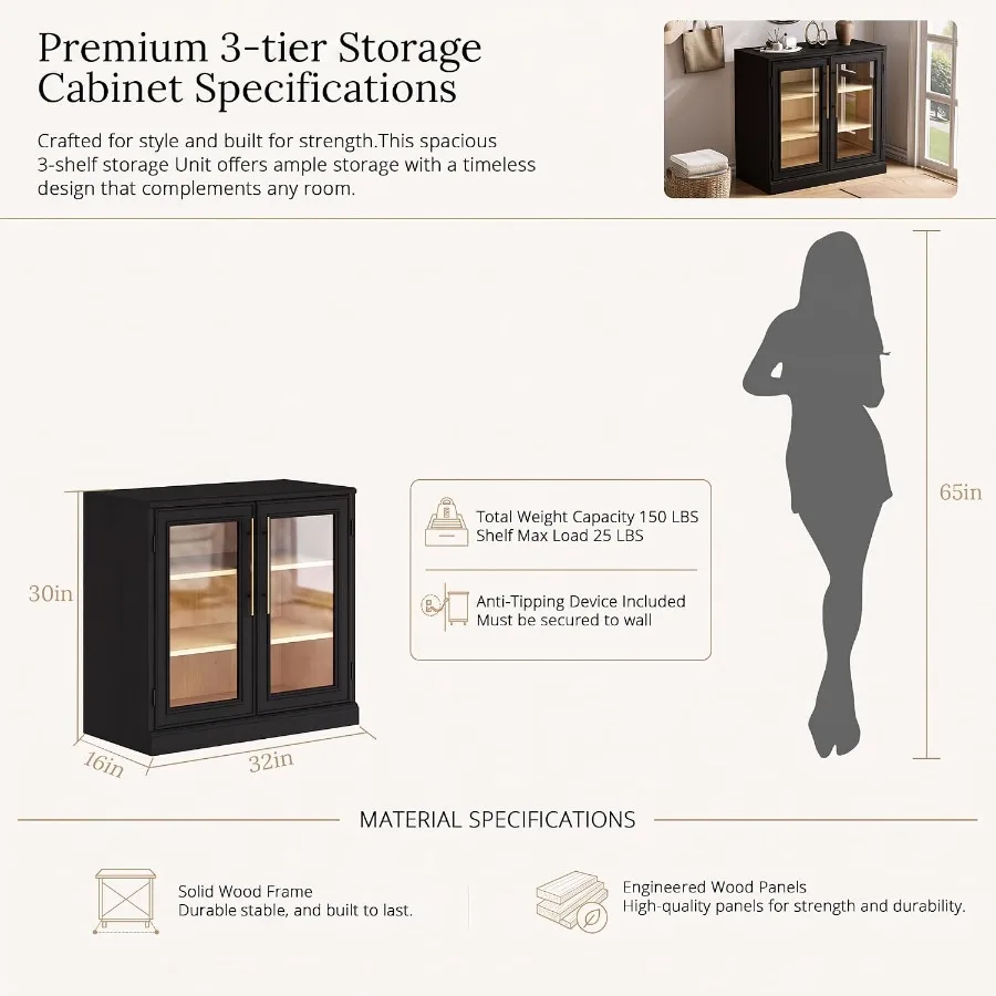 Modern display cabinet with gl - Door Handle review and price
