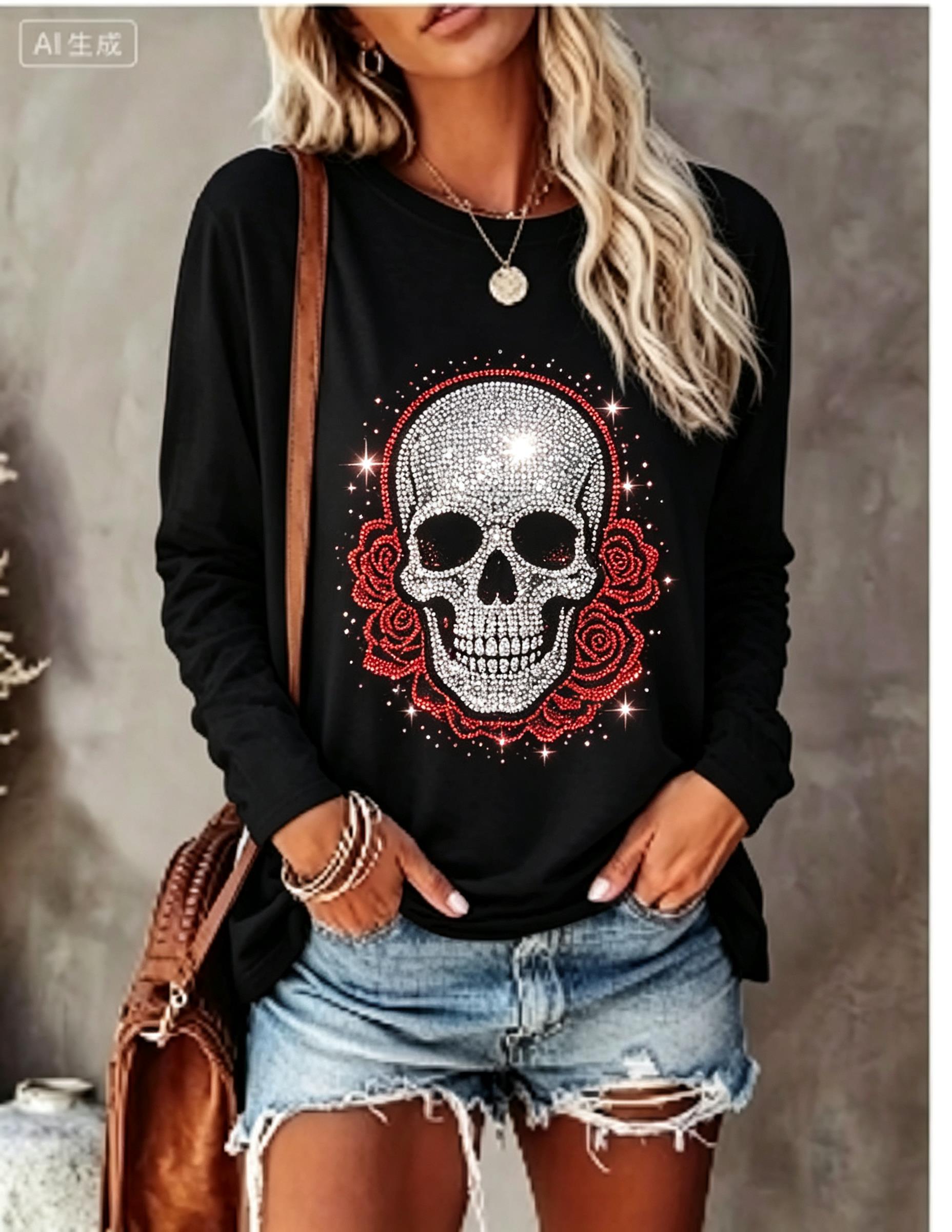 Women Long Sleeve T‑Shirt Simu - Wallpaper review and price