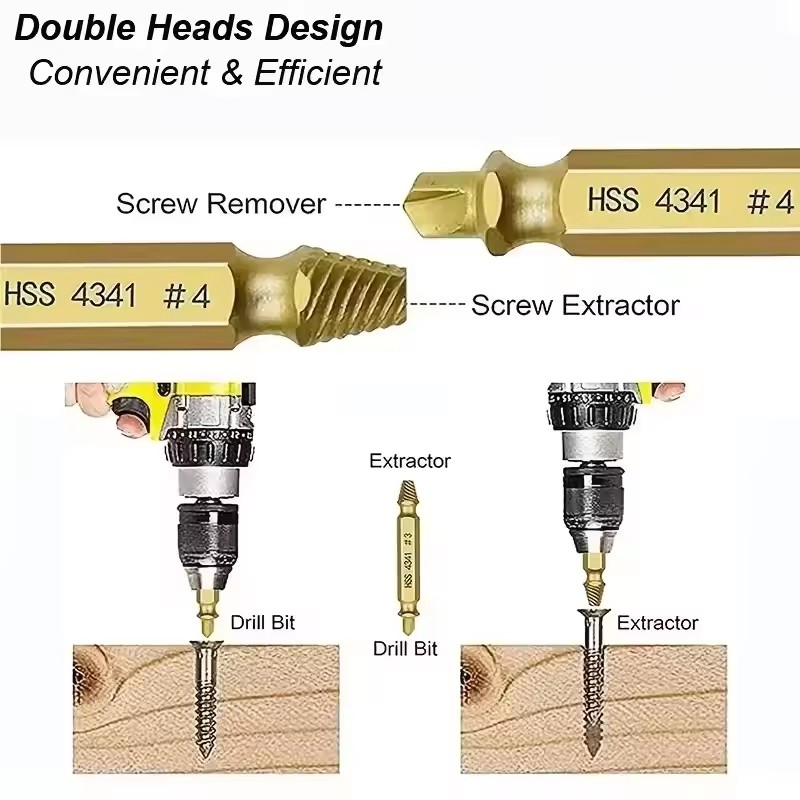 Damaged Broken Screw Extractor - Drill Bits review and price