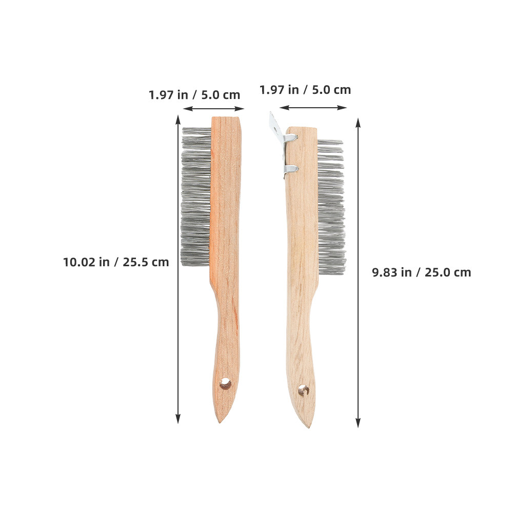 2Pcs Sturdy Steel Wire Brush W - Paint Brush review and price